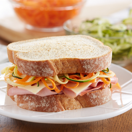 Spiralized Veggie Sandwich Recipe | Sara Lee® Bread