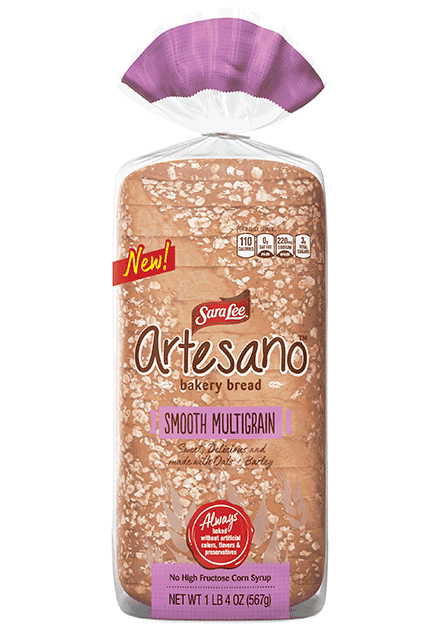 Sara Lee® Artesano™ Smooth Multigrain Bread Render