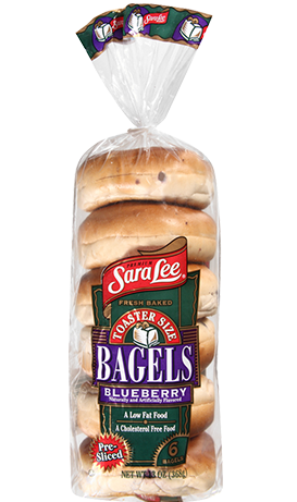 Toaster Size Blueberry Bagels | Sara Lee® Bread