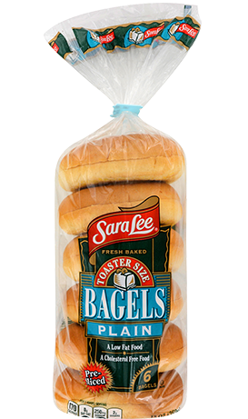 Toaster Size Plain Bagels | Sara Lee® Bread